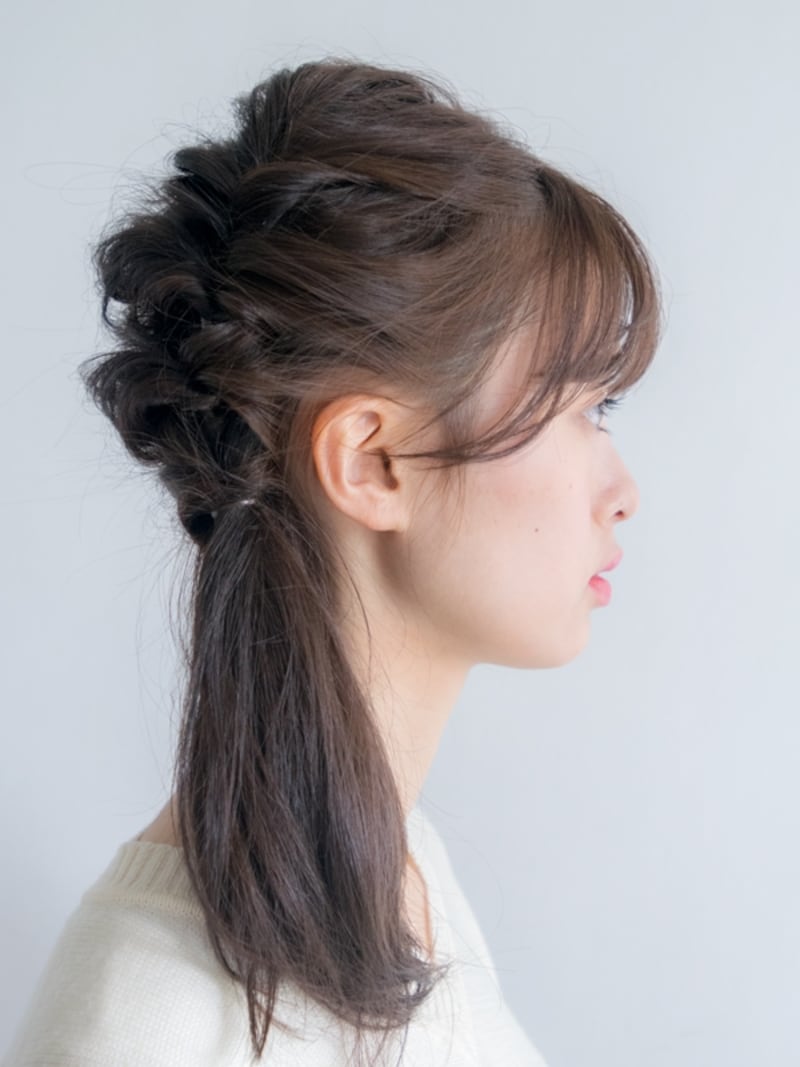 4段くるりんぱした状態