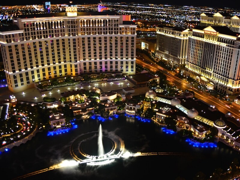 エッフェル塔から見たラスベガス・ストリップの夜景