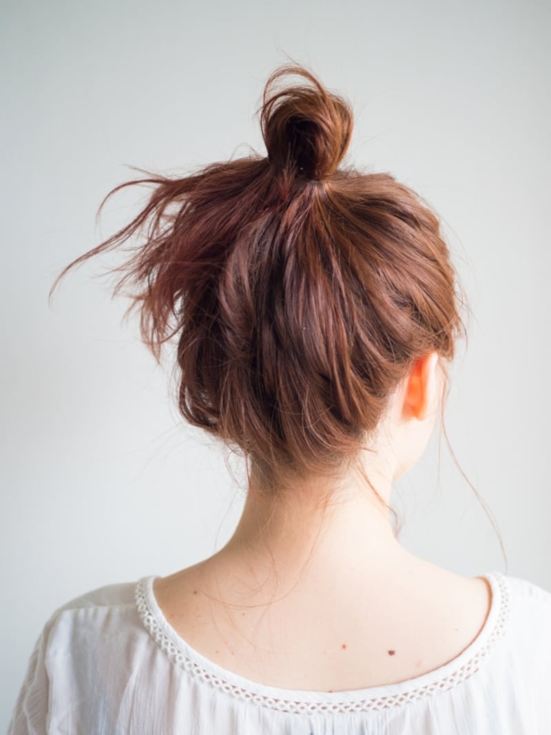 毛先を引き出さないで輪っかを作る