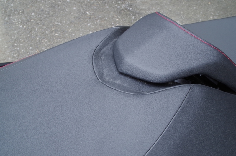 バックレストの位置調整はもう少し前に調整できるとよかった