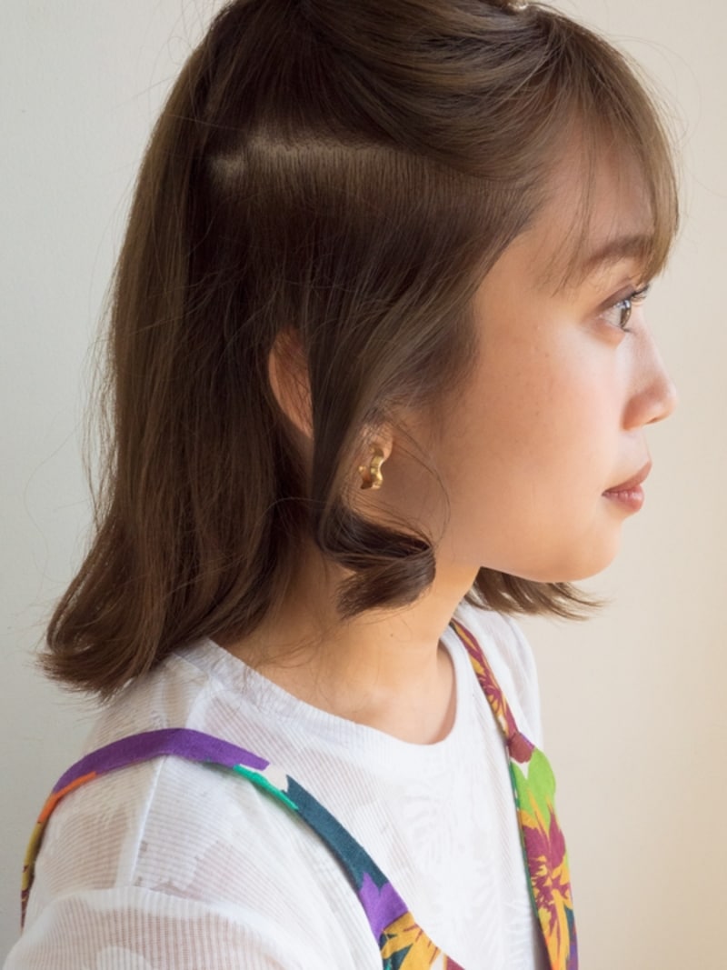 コロンと弾むようなカールができる