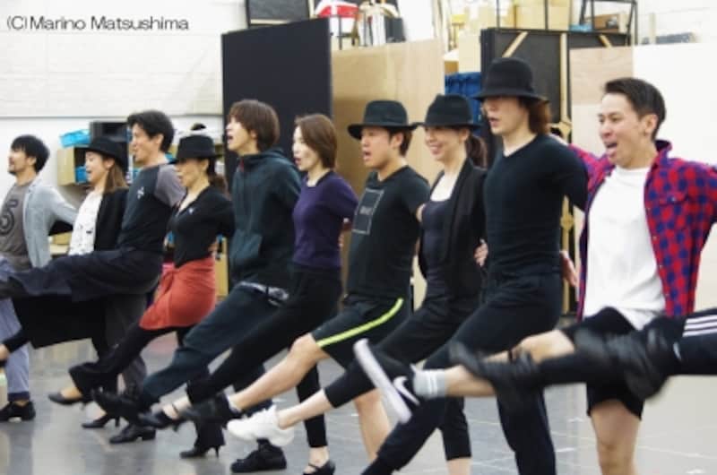 『ウーマン・オブ・ザ・イヤー』公開稽古より。(C)Marino Matsushima