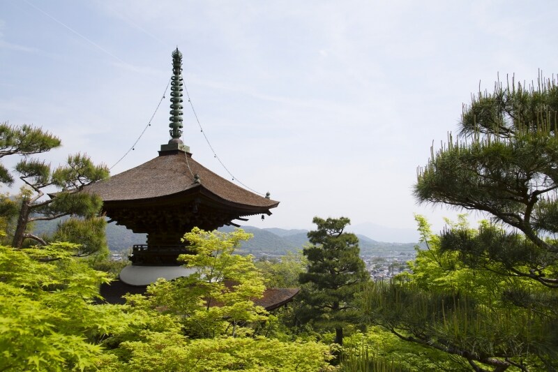 常寂光寺の多宝塔