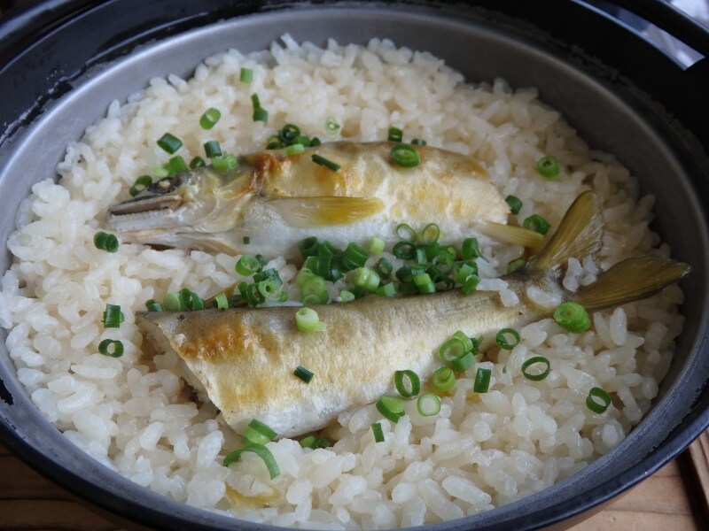 「見晴」の「鮎めし」
