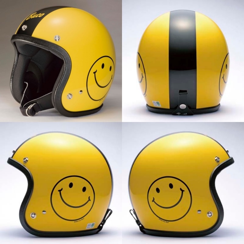 ジェットヘルメット［スマイルブコ］（イエロー）