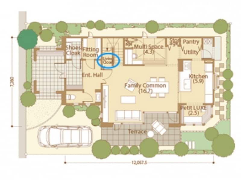 広いだけじゃダメ リビング パントリーの収納 注文住宅の間取り 実例 All About 広いだけじゃダメ リビング パントリーの収納 注文住宅の間取り 実例 All About