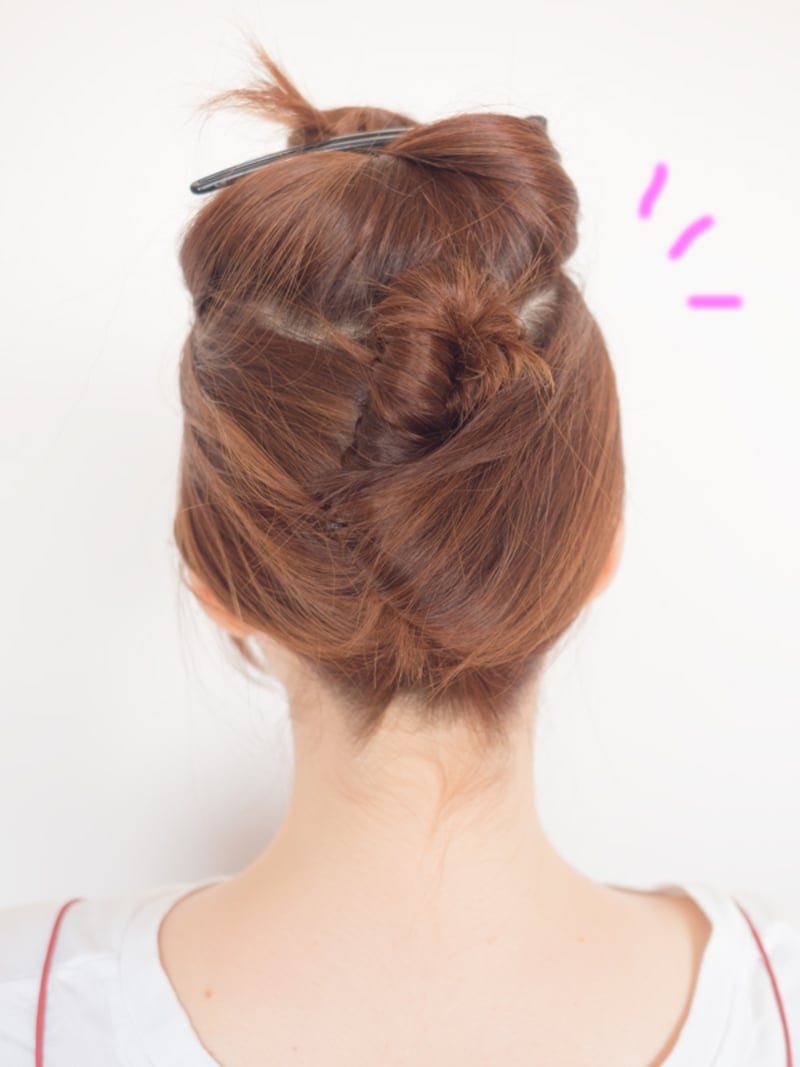 毛先がしっかり留まった状態