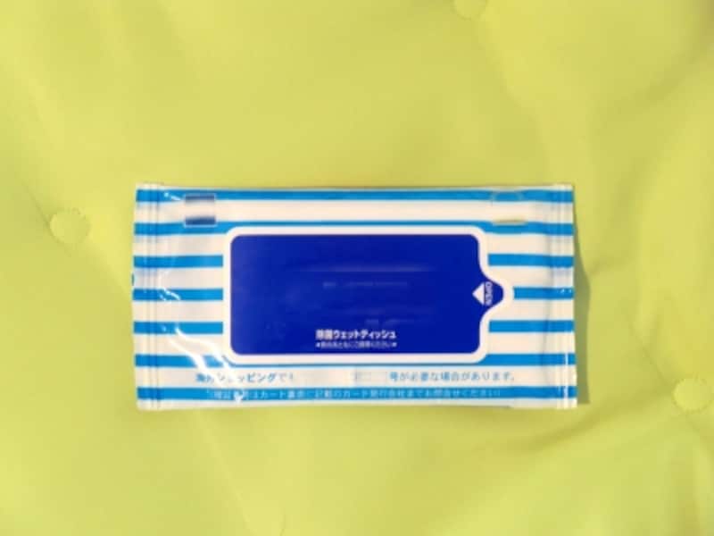 ウェットティッシュの用意があれば、食事やリフレッシュしたいときに便利