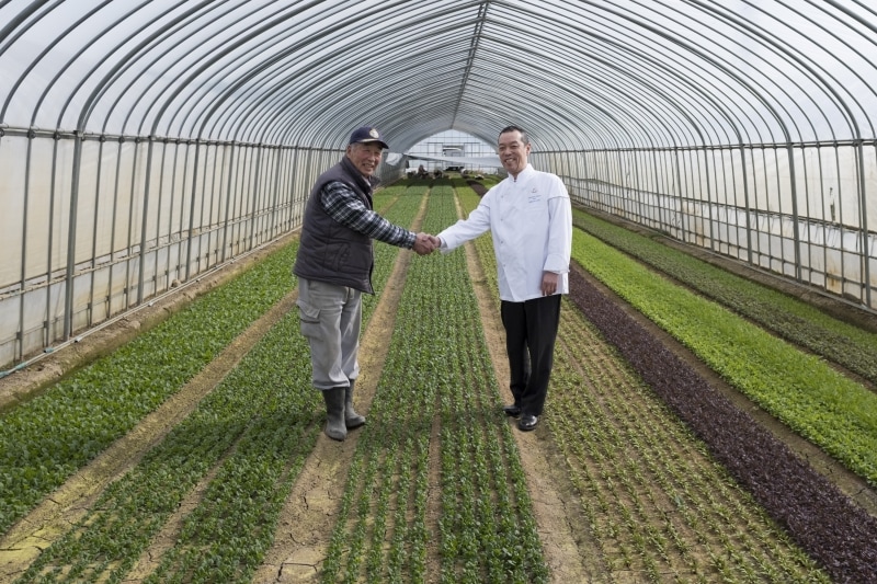 生産者と小林昇料理長