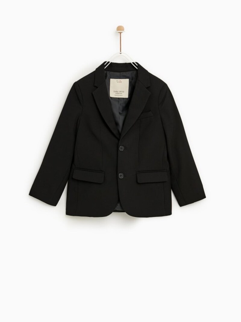 ZARA キッズ ボーイ ベーシックスーツ（黒）
