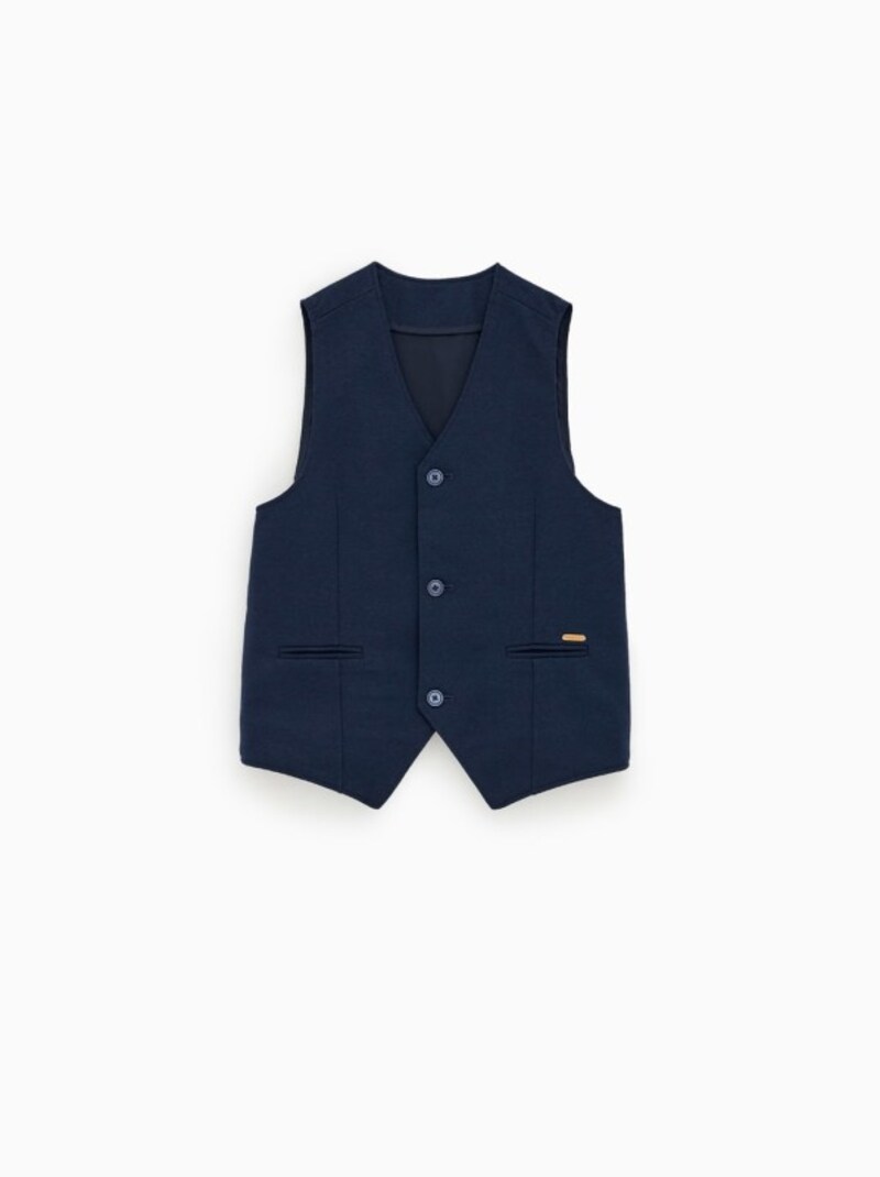 ZARA キッズ ボーイ ドット入りスーツベスト