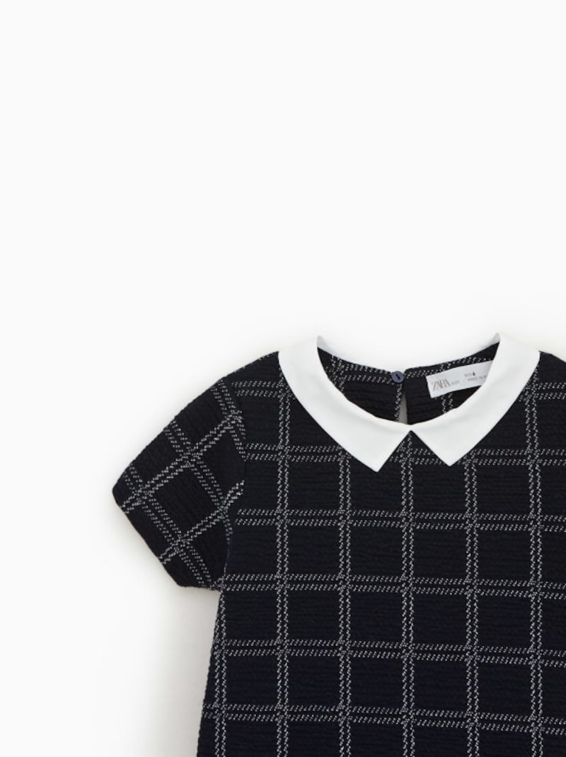 ZARA キッズ ガール チェック柄ワンピース