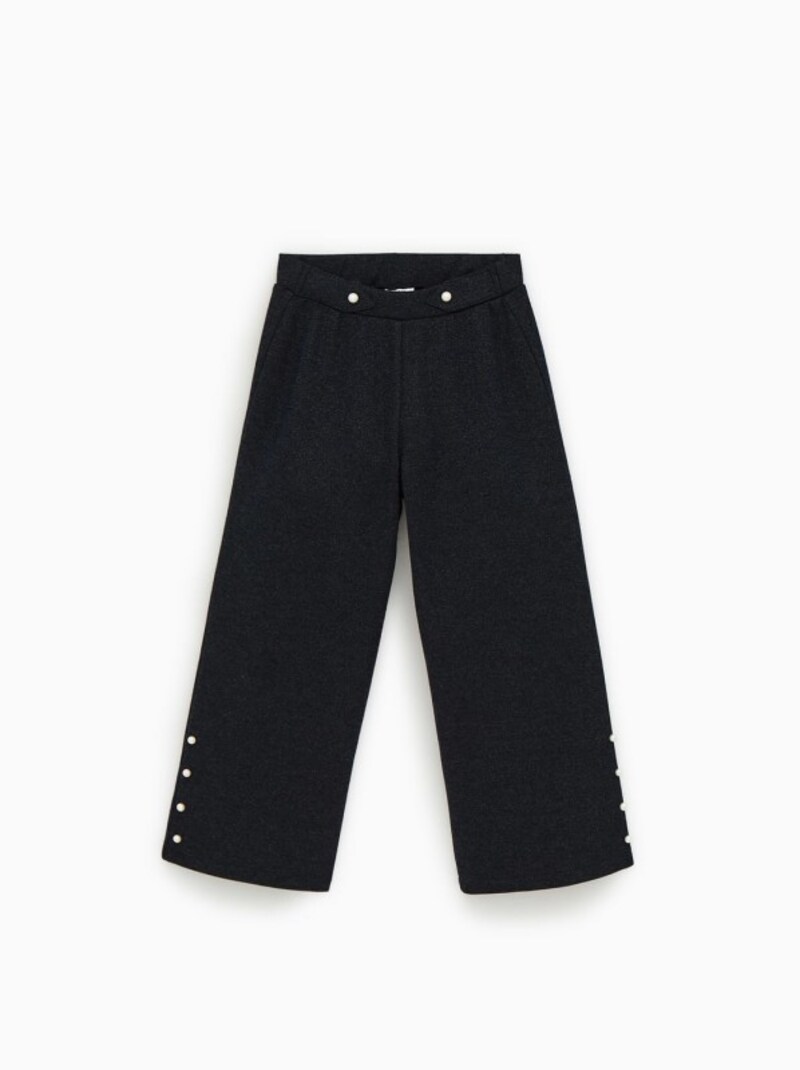 ZARA キッズ ガール フェイクパール付きキュロット