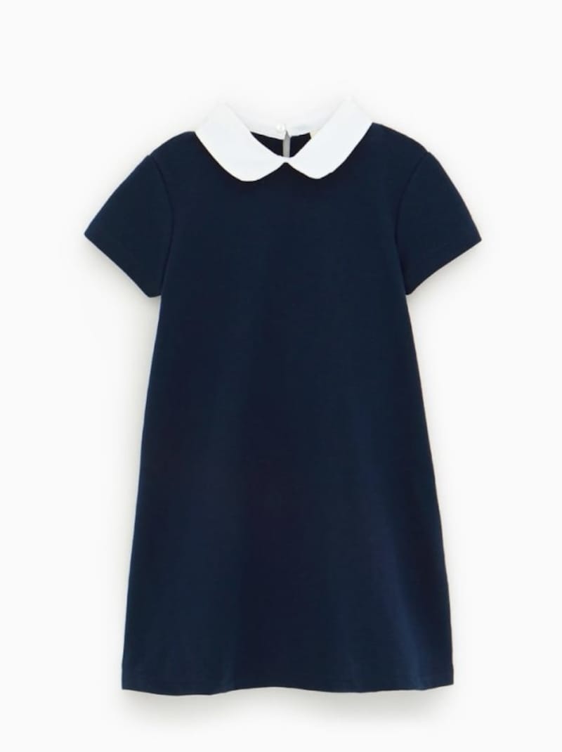 ZARA キッズ ガール コントラスト襟付きワンピース