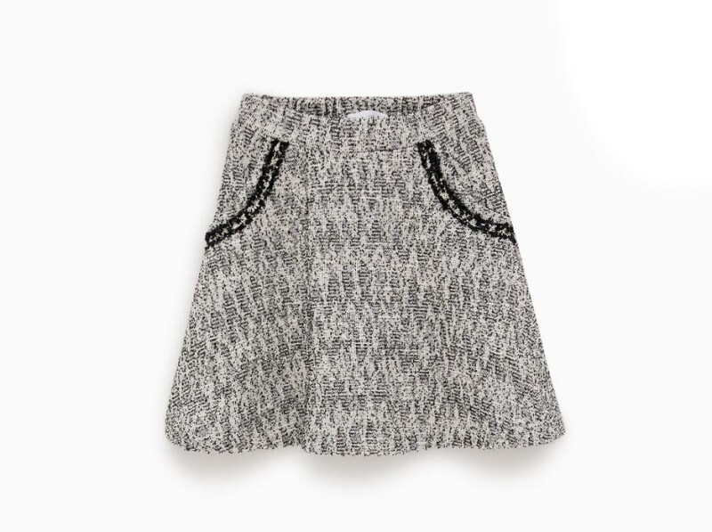 ZARA キッズ ガール ツイードスカート