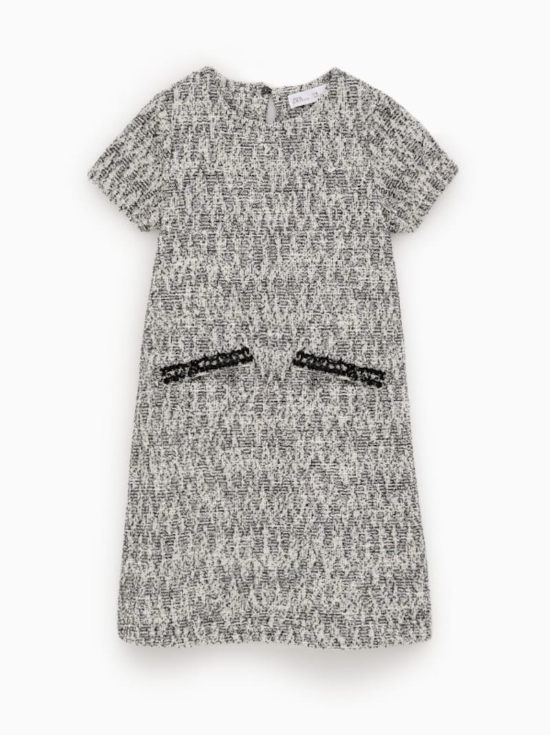 ZARA キッズ ガール ツイードワンピース