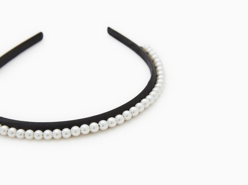 ZARA キッズ パールガール ビーズ付きへアバンド