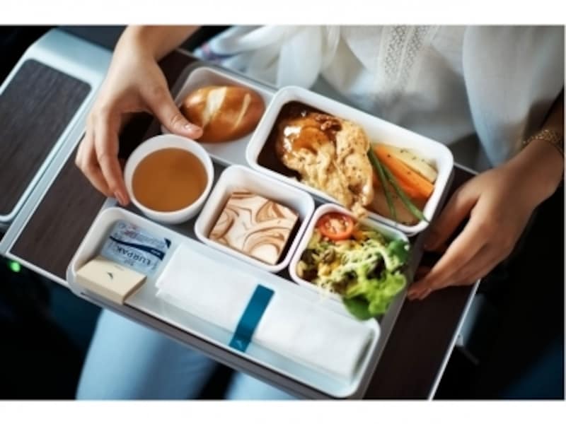 キャセイ,プレミアムエコノミー,機内食