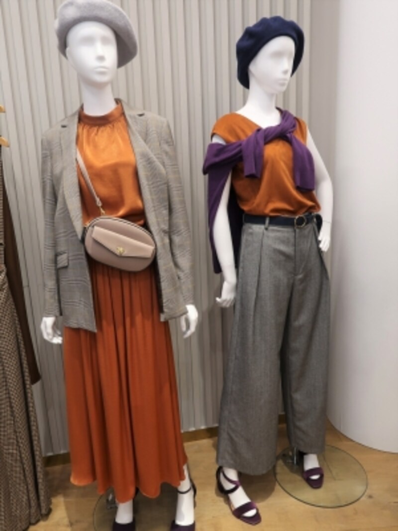 オレンジやパープルなどどことなくヴィンテージ感漂うアイテムが登場