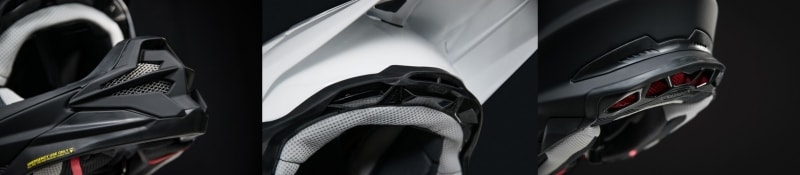 ロード用ヘルメットにはない独自の機能を有するオフロードヘルメット