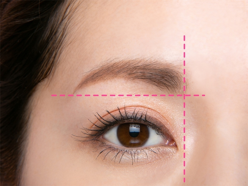 緩やかな上昇眉がベスト!