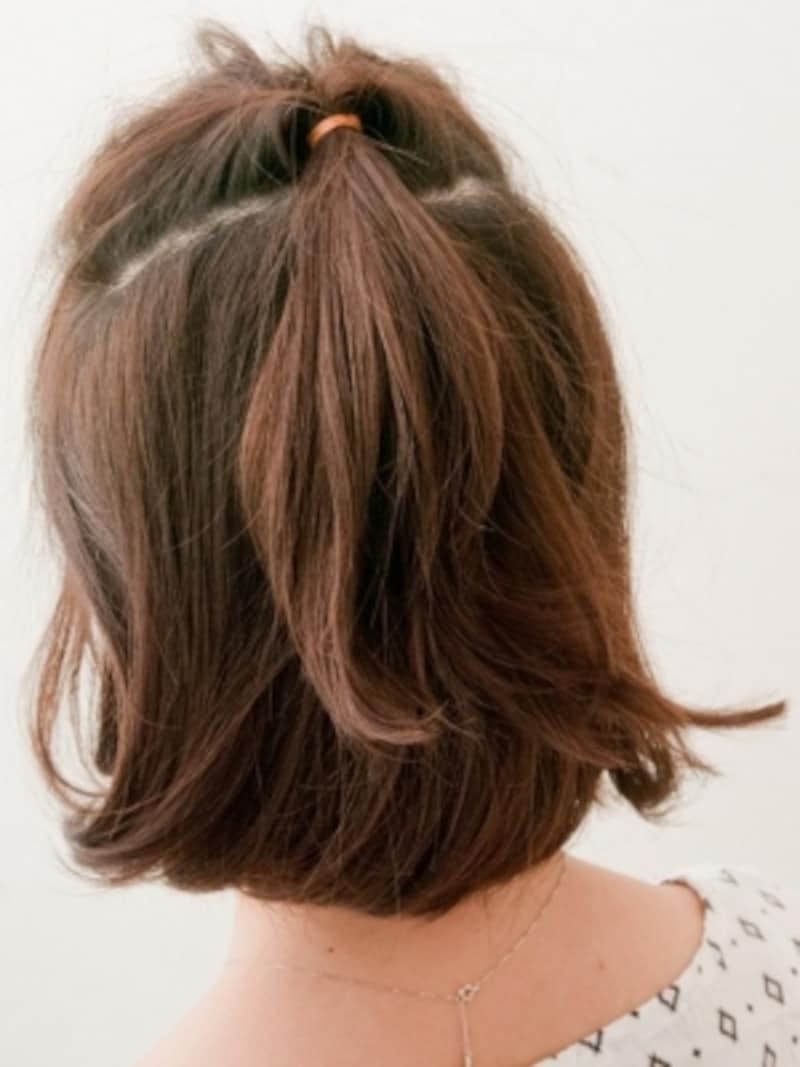 しっかり穴をあけてからくるりんぱ