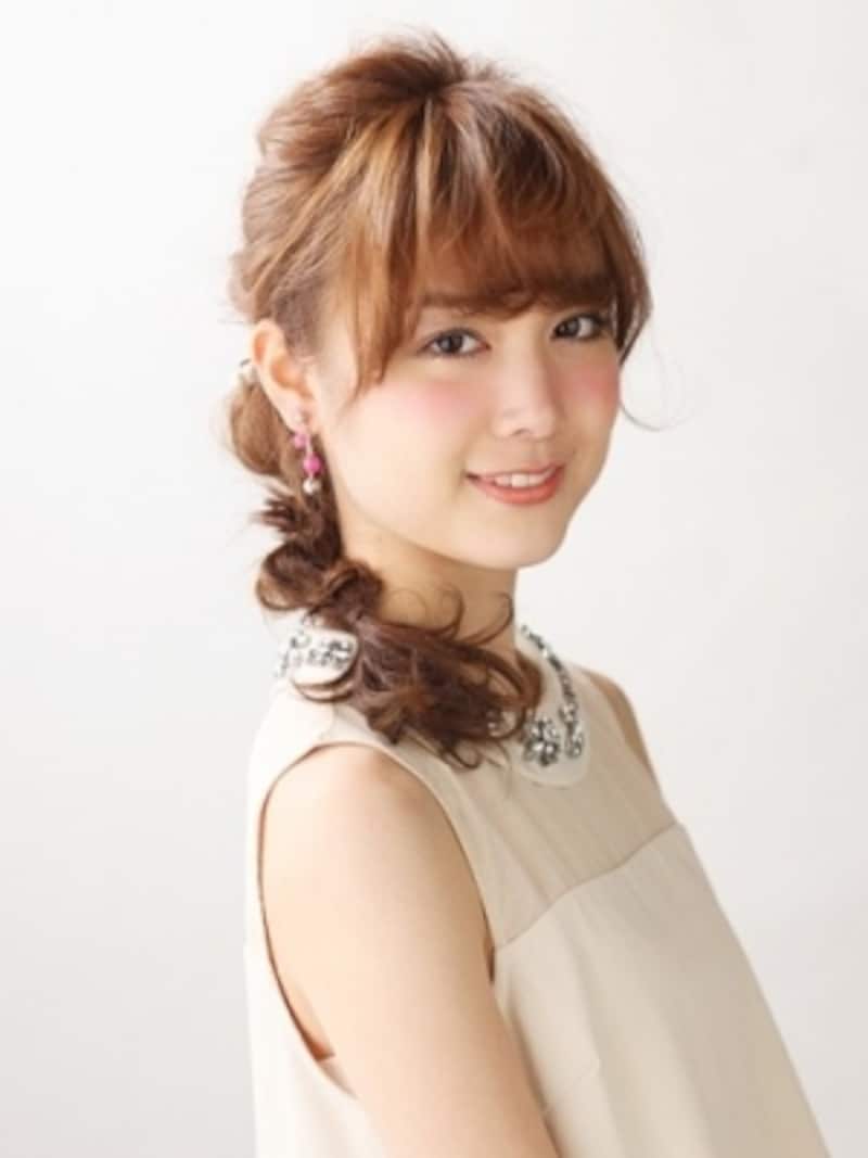 三つ編みくるりんぱ完成