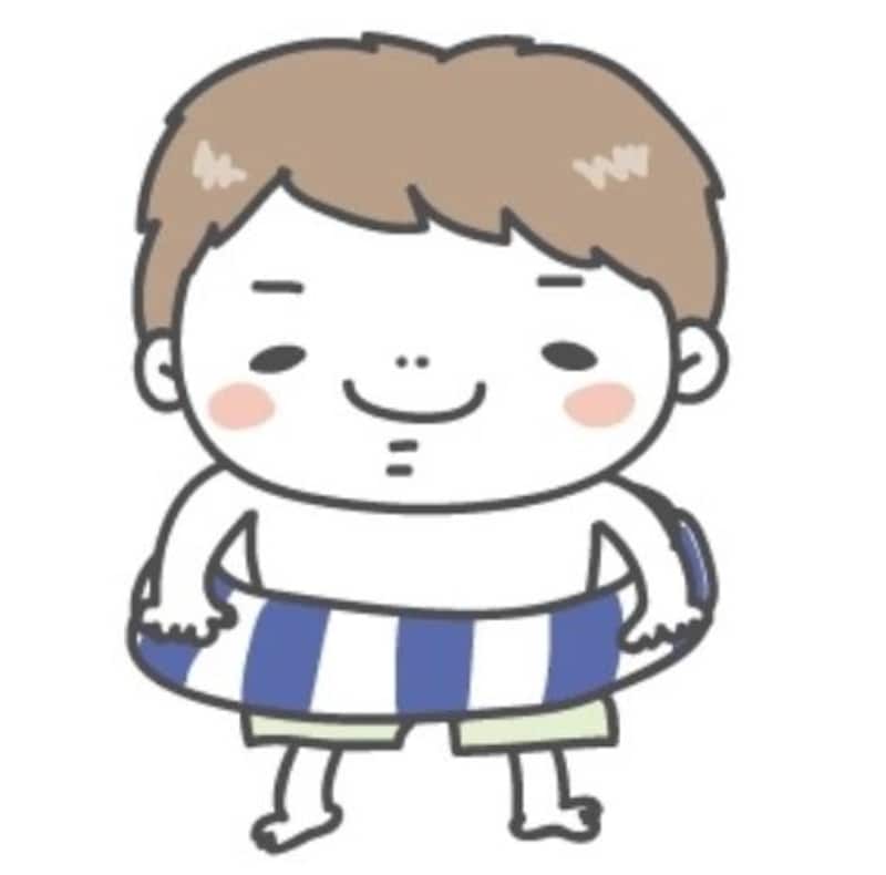 夏undefinedイラストundefinedかわいいundefinedフリーundefined無料undefined水着undefined男の子undefined白黒