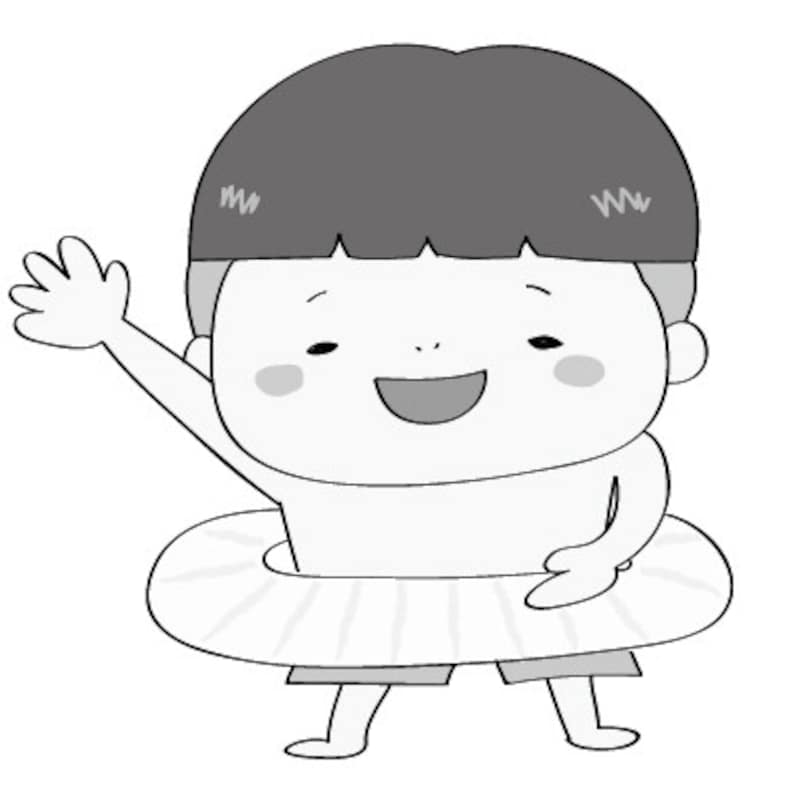 夏undefinedイラストundefinedかわいいundefinedフリーundefined無料undefined水着undefined男の子undefined白黒