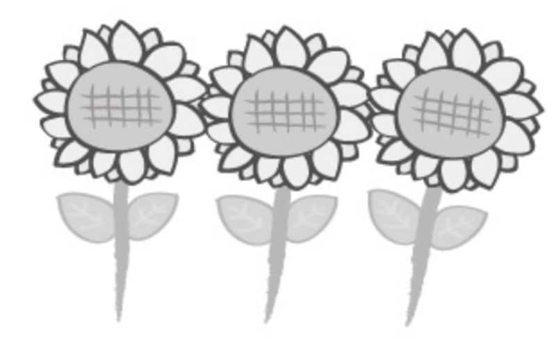 夏undefinedイラストundefinedかわいいundefinedフリーundefined無料undefinedひまわりundefined向日葵undefined白黒
