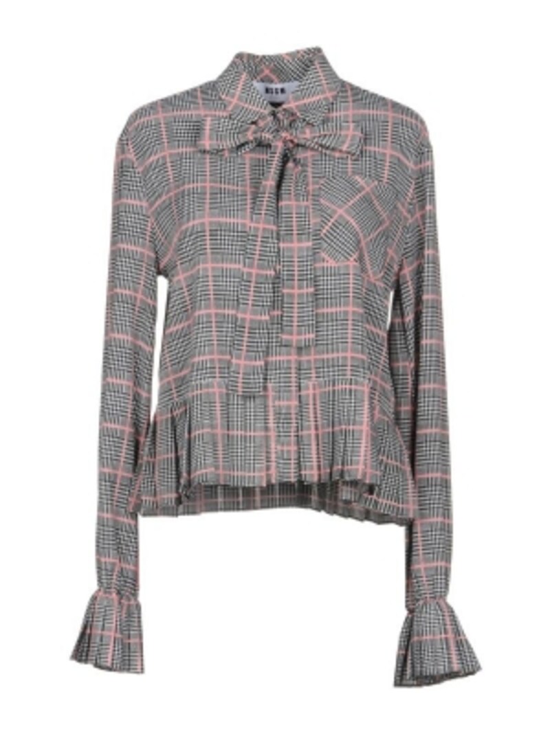チェック柄シャツ