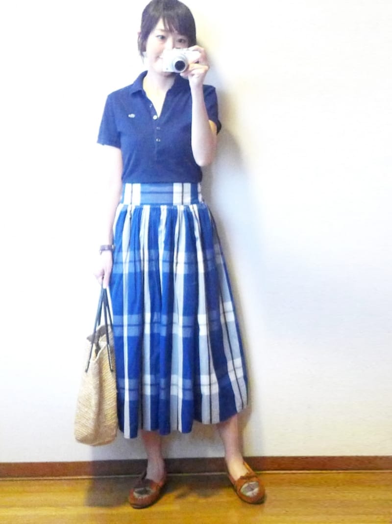 ５つボタンポロシャツ