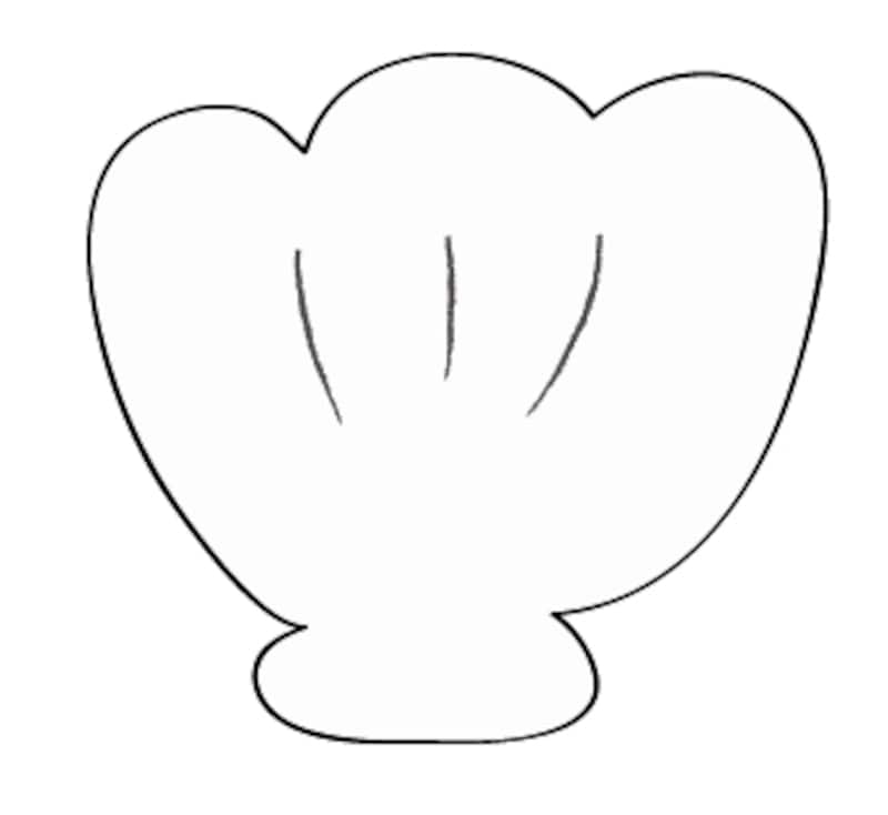 モノクロundefined二枚貝夏undefinedイラストundefinedフリーundefinedかわいい