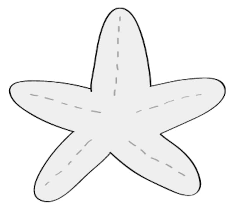 モノクロundefinedヒトデundefined夏undefinedイラストundefinedフリーundefinedかわいい