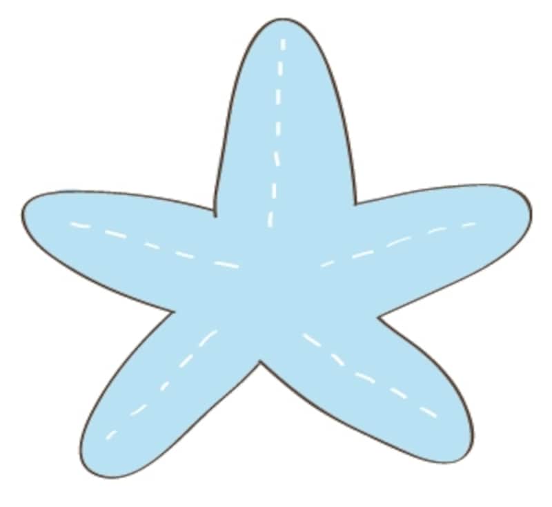 カラーundefinedヒトデ夏undefinedイラストundefinedフリーundefinedかわいい