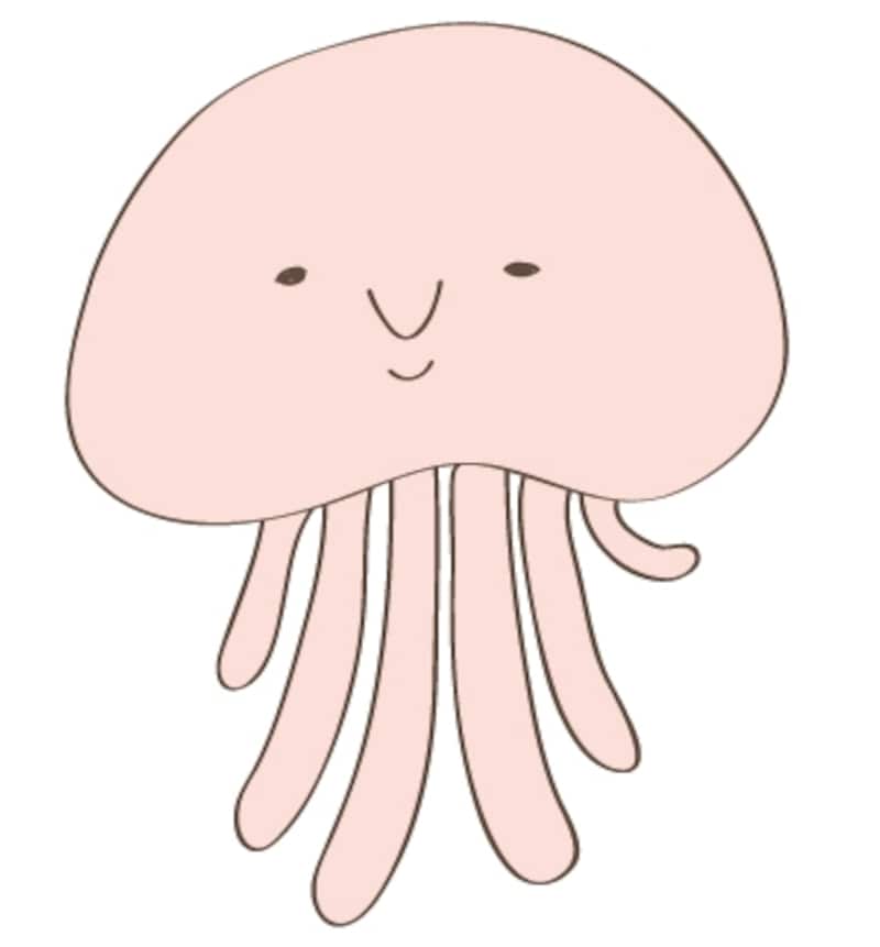 カラーundefinedクラゲundefined夏undefinedイラストundefinedフリーundefinedかわいい