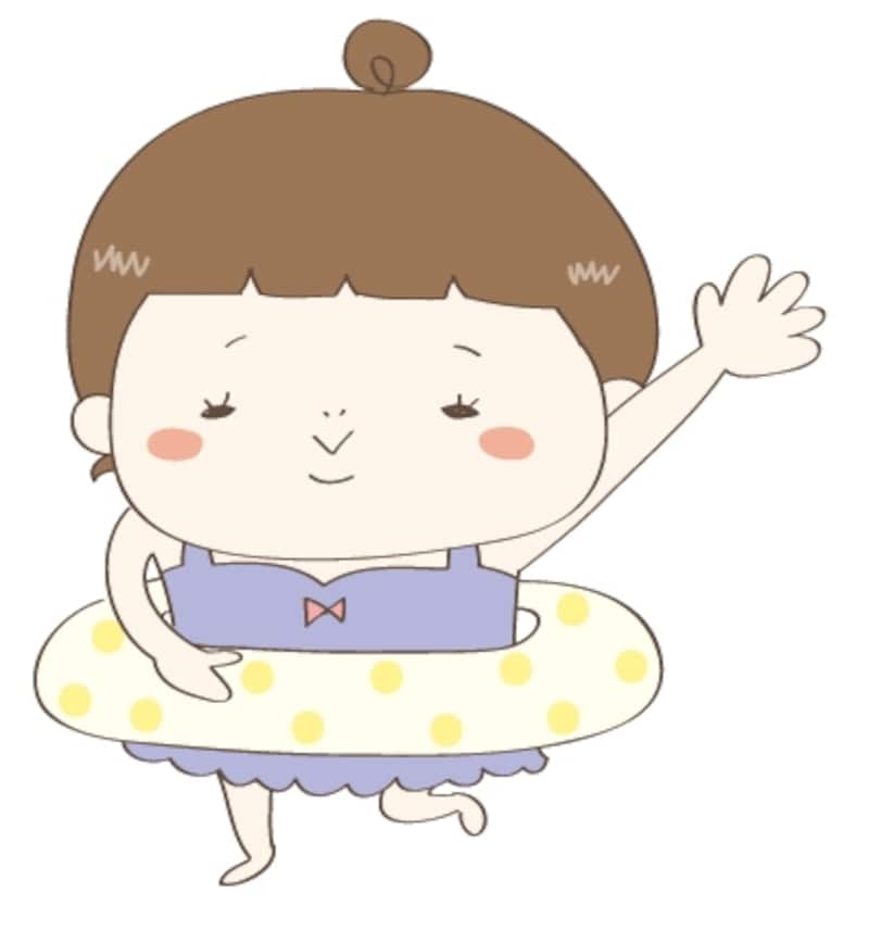 カラーundefined水着undefined女の子undefinedundefined夏undefinedイラストundefinedフリーundefinedかわいい
