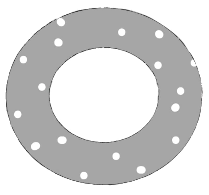 モノクロ/水玉模様の浮き輪です。