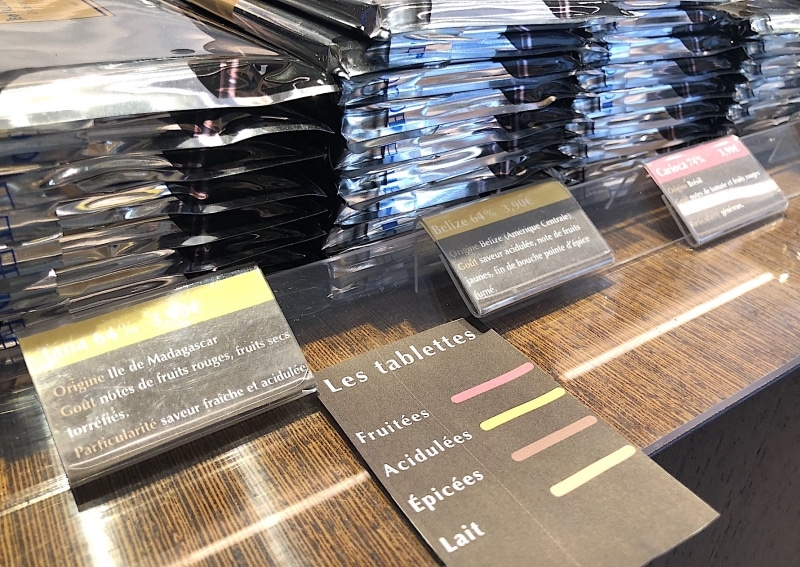 タブレットは4つに色分け表示されています