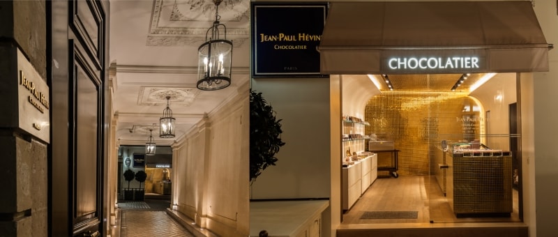 サントノーレ通りに面して小さな入り口(左)がありますからここを見逃さないで!入ると右のようなお店が見えます。