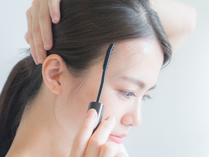 ヘアマスカラの使い方