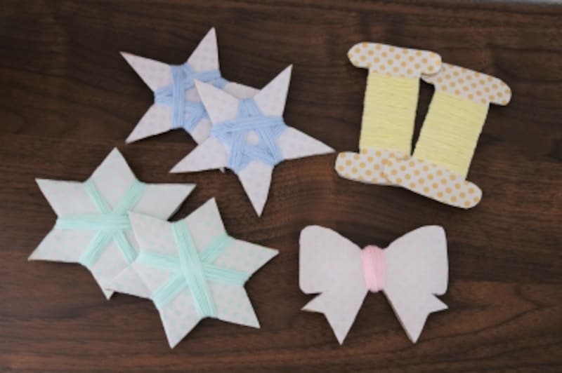 星の手作りガーランドの飾りは全部で7個です。