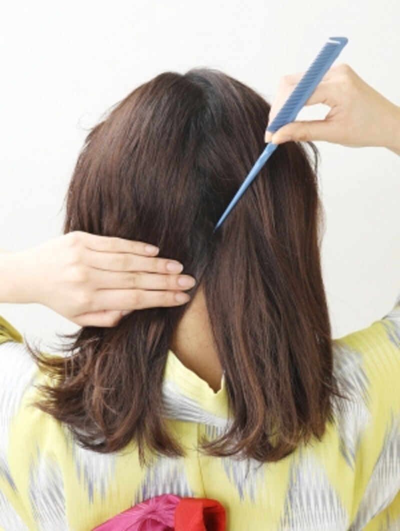 ミディアム浴衣 大人も似合う猫耳ヘアアレンジ 浴衣ヘアアレンジ All About