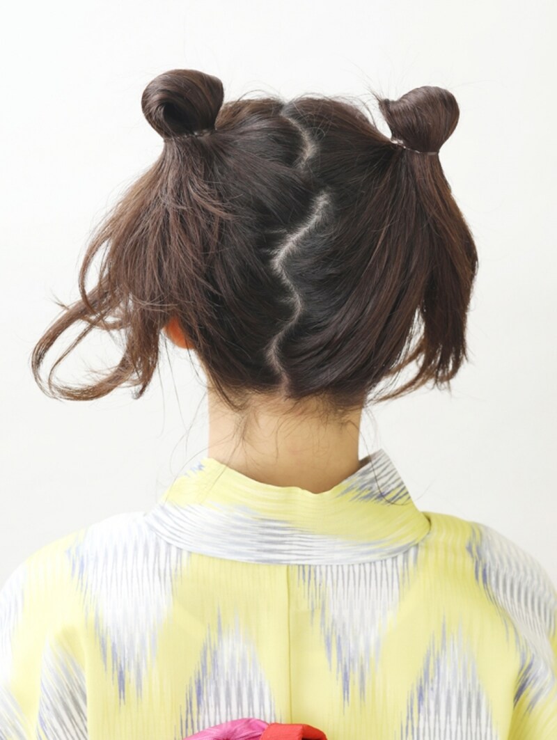 左右非対称になる位置で逆サイドも結ぶ