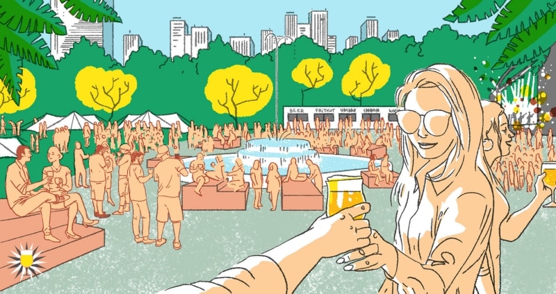 ベルギービールウィークエンド日比谷公園 噴水広場 2018年