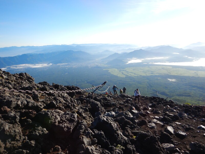 富士山から見下ろす景色