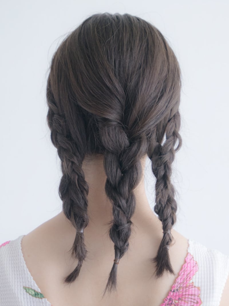 逆サイドもねじり合わせた状態