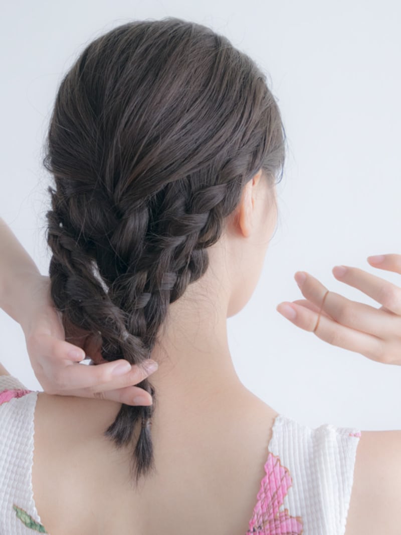 キツめに編むと崩れにくい