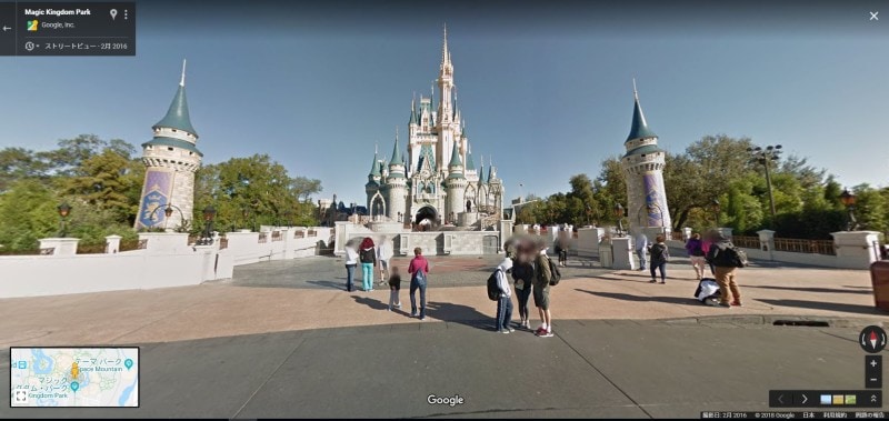 ウォルト・ディズニー・ワールド・リゾートのマジック・キングダム（Googleマップより