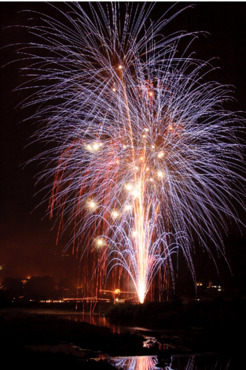 夜空に広がる鮮やかな花火